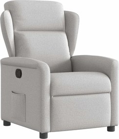 vidaXL Scaun extensibil din stofă gri nor