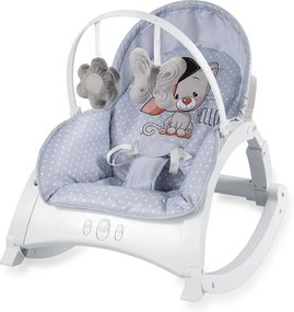 Lorelli - Fotoliu balansoar Alex, cu masuta, vibratii si muzica , Grey Cool Cat