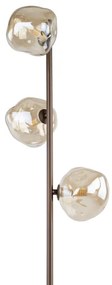 Lampă de podea LAVA 3xG9/8W/230V bronz/bej fumuriu