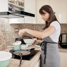 Klarstein Mariana Neo 60, hotă plată, 60cm, 640 m³ / h, evacuare externă, LED