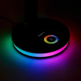 Lampă LED RGB reîncărcabilă de masă cu funcție de acumulator extern LED/12W/5V 2800-6000K negru