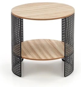 Măsuță de cafea TRAFICA 41x41 cm negru/bej