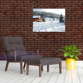 Tablou - Cabană de munte (70x50 cm)