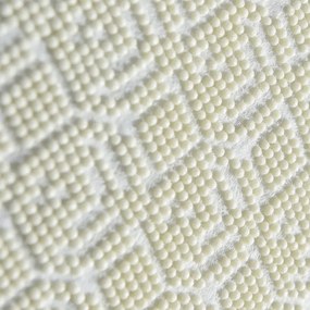 Covor Chilai Home 876CHL1214, 100x160 cm, fire de catifea antibacteriene, Poliester, Gri/Alb