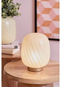 Veioză galben-deschis cu abajur din sticlă (înălțime 20 cm) Summer Globe – Leitmotiv