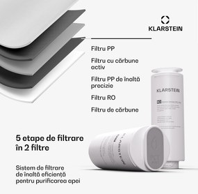 Klarstein PureLine 800, sistem de filtrare, osmoză inversă, 800 GPD / 3000 L/d