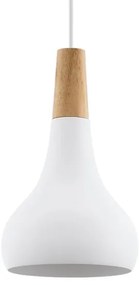 Eglo 901177 - Lustră cu cablu SABINAR, 1x E27/60W/230V, Ø 18 cm, alb