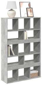 vidaXL Bibliotecă, gri beton, 100x33x156,5 cm, lemn prelucrat