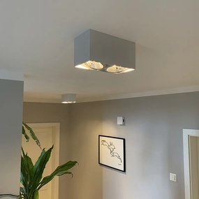 Spotlight de design alb dreptunghiular cu 2 lumini - Box