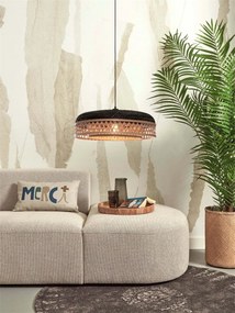 Lustra/Pendul eco din bambus Ubud double shade, bl/nat