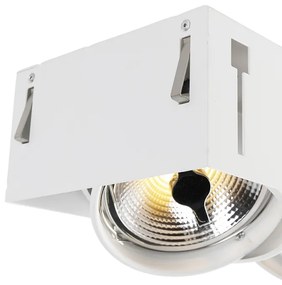 Spot integrat alb AR111 Trimless 3 lumini - Oneon