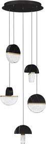 Lustra decorativa cu 5 pendule LED 2700K DORIN
