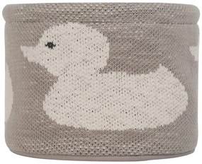 Organizator din bumbac Kindsgut Duck, ø 16 cm, bej