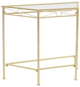 245934 vidaXL Masă laterală stil vintage, auriu, 87 x 34 x 73 cm, metal