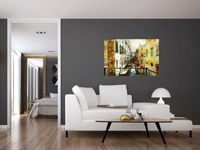 Tablou - Strada din Veneția (90x60 cm)