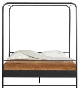 Pat metalic dublu vtwonen Bunk, 160 x 200 cm, negru