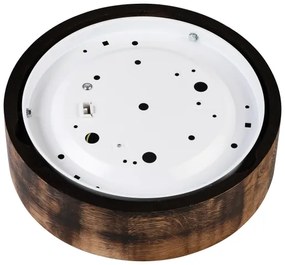 Plafonieră OAK SMOKY 1xE27/15W/230V ø 27,5 cm stejar/maro închis