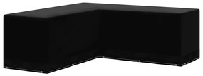 vidaXL Husă mobilier de grădină, formă de L, 12 ocheți, 250x250x90 cm