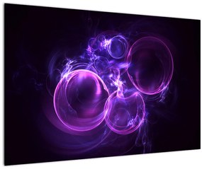 Tablou abstract cu bulbuci (90x60 cm)