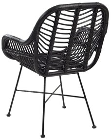 Scaun de sufragerie Caron (negru). 1010019