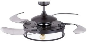 Ventilator LED de tavan FANAWAY 212927 CLASSIC 3xE27/4W/230V negru + telecomandă