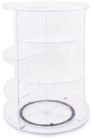 Organizator rotativ pentru cosmetice din plastic transparent - Hermia