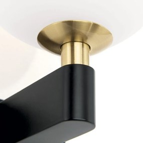 Aplica pentru baie design modern IP44 MARA negru/alama
