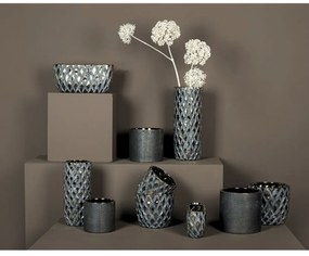 Ghiveci de flori din ceramica auriu JUNEY - mai multe dimensiuni Marime: M