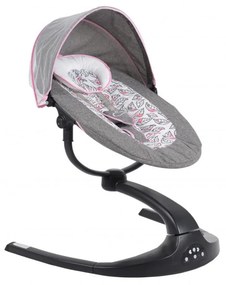 Balansoar Pentru Bebelusi cu conectare la priza si telecomanda NOVOKIDS Meyra Swing, Cu plasa insecte, Multifunctional, Pliabil, 5 viteze de