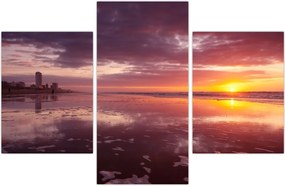 Tablou -  Plajă la apus de soare (90x60 cm)