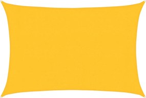 vidaXL Pânză parasolar, galben, 3x4,5 m, HDPE, 160 g/m²