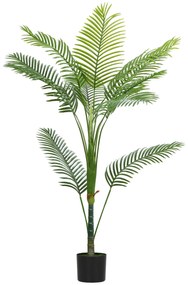 HOMCOM Palmă Artificială Areca înaltă de 150 cm, Plantă Falsă Realistă pentru Interioare cu Vas, Decorațiune pentru Casă și Birou, Verde | Aosom Romania