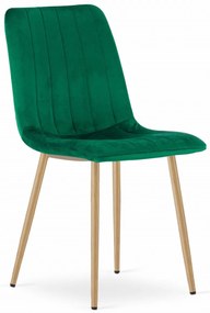 Verde scaun bucatarie LAVA din catifea