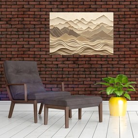 Tablou - Linii Montane 3D (90x60 cm)