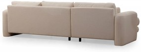 Coltar Lily crem plusat pe stanga