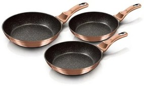 Set de 3 tigăi Berlinger Haus Rosegold MetallicLine