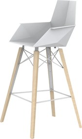 Set 4 scaune de bar cu brate de interior design modern premium FAZ CHAIR lemn 54302