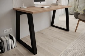 Birou IWO – 135x65x75.2 cm – Stejar Artisan / Negru
