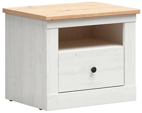 Noptieră Frija 1 (pin andersen alb + stejar artisan) . 1098246