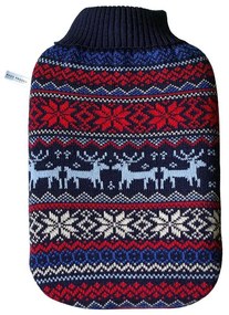 Termos Hugo Frosch Comfort cu motiv norvegian, 2 l, albastru