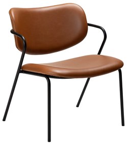 Fotoliu maro coniac din imitație de piele Zed – DAN-FORM Denmark