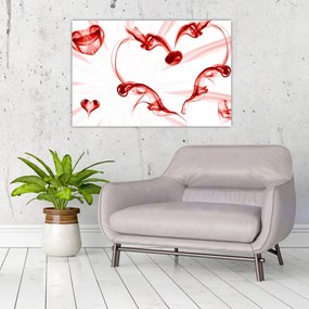 Tablou cu inima din fum (90x60 cm)