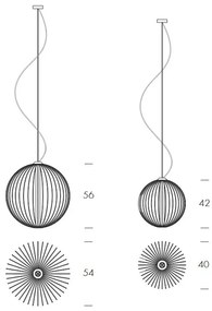 Lustra LED suspendata deosebita design LUX Mandala 54cm