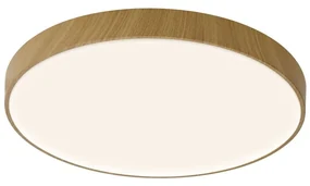 Plafoniera LED CCT, dimabila, diametru 65cm, lemn, CUMBUCO II MA-8843