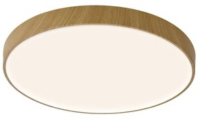 Plafoniera LED CCT, dimabila, diametru 65cm, lemn, CUMBUCO II MA-8843