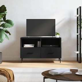 828989 vidaXL Comodă TV, negru, 80x36x50 cm, lemn prelucrat