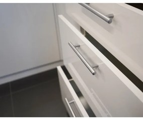 Mobilă de bucătărie CELESTE 240 cm, alb lucios