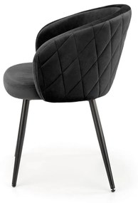 Scaun K430 velvet negru