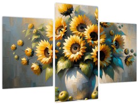 Tablou – Vază cu floarea-soarelui (90x60 cm)