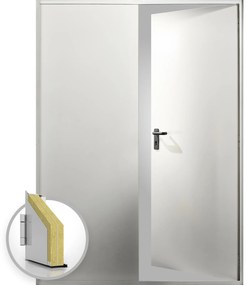 Usa metalica dubla multifunctionala cu izolatie termica 1300(900+400), 2100, Vopsire in camp electrostatic alte culori